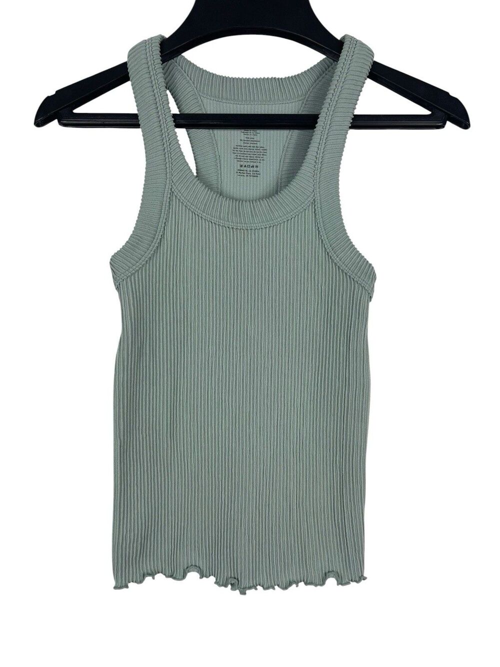 Free People Intimately FP Ribbed Racerback Tank Top Sage Green XS/S